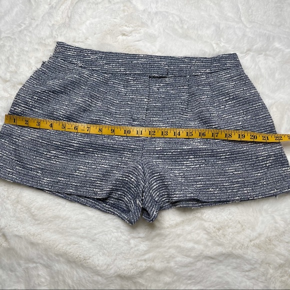 1.STATE blue white fringe tweed shorts size 8 - Picture 7 of 12
